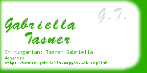 gabriella tasner business card